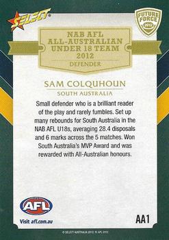 2012 Select Future Force - All Australian #AA1 Sam Colquhoun Back